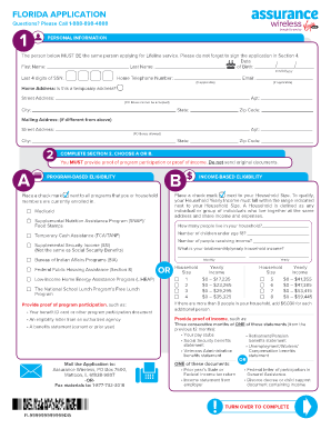 Assurance Wireless Application Form