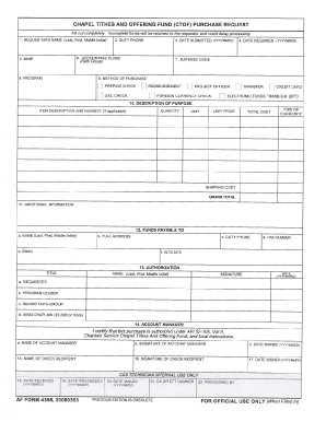 Af Form 4356