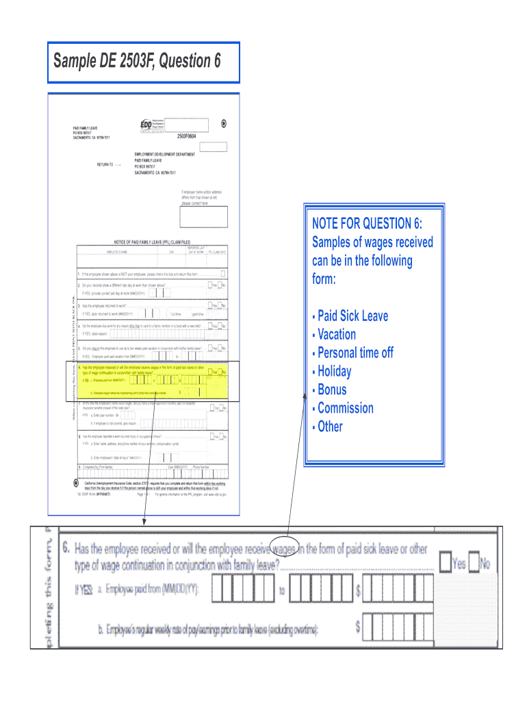 De 2503  Form