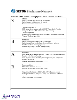 Sbar Full Form