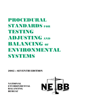 Nebb Standards PDF  Form