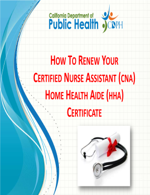 Where Can I Renew My Hha Certificate  Form