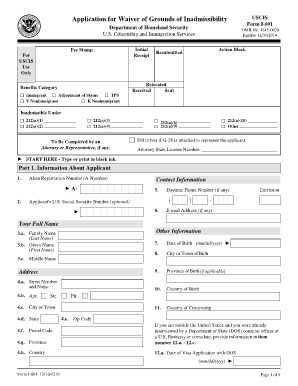 I 601  Form