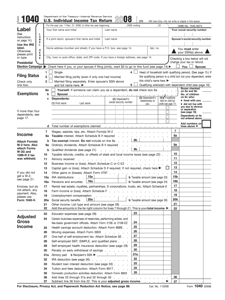  Form 2008