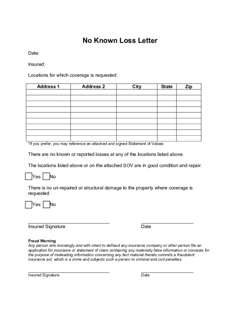 no-known-loss-letter-form-fill-out-and-sign-printable-pdf-template