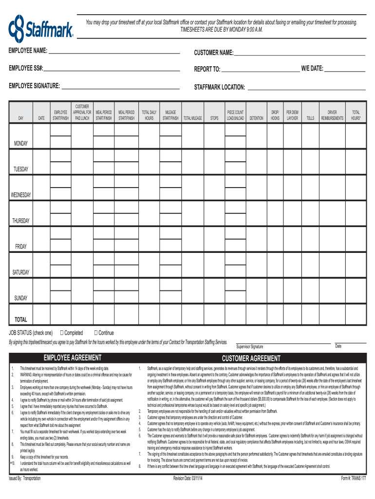  Staffmark Pay Stubs 2014-2024