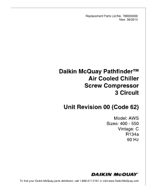 Mcquay Screw Compressor Service Manual  Form