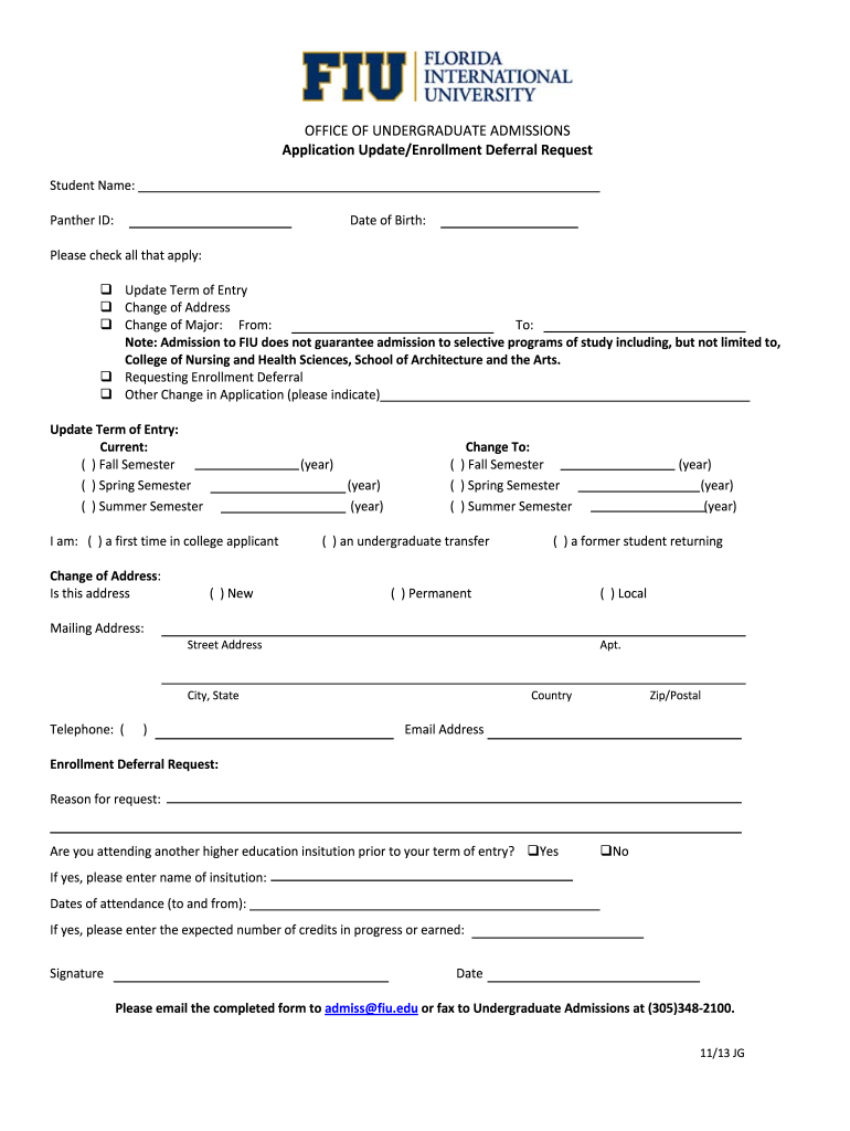  Fiu Form 2013-2024