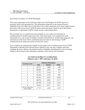  LETTER to HOUSEHOLDS CACFP 3673 Letter to Households Health Ny 2014