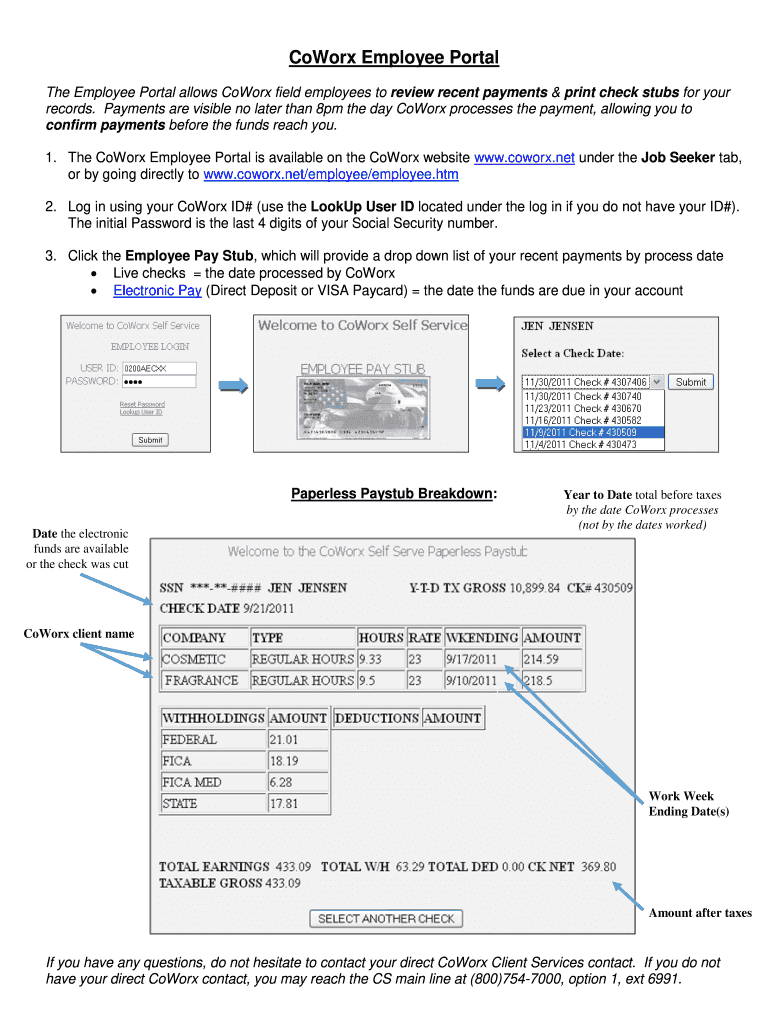 Coworx Login  Form