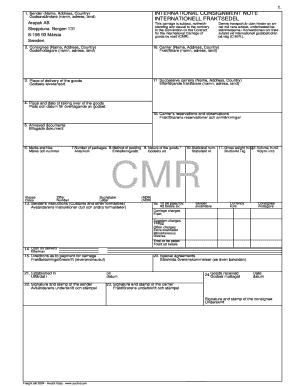 Cmr Document Fill Out And Sign Printable Pdf Template Signnow