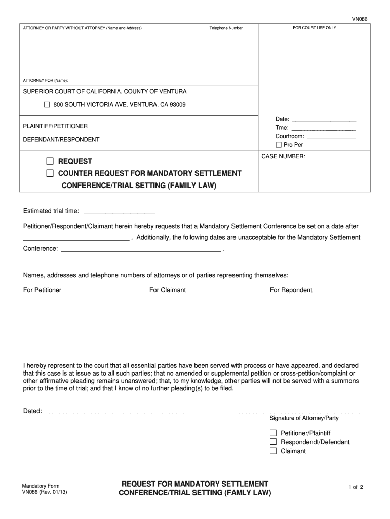  How California Declaration Disclosure 2013