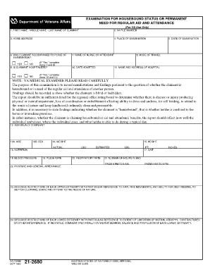 Va Form 21 2680