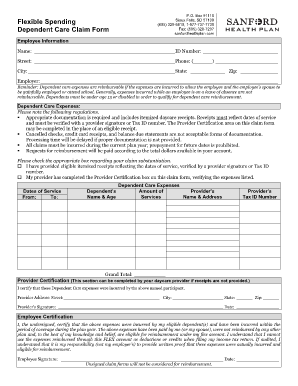 Sanford Health Plan Form