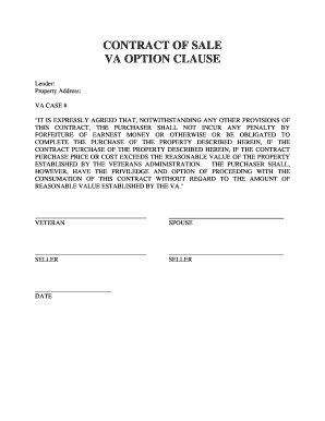 Va Escape Clause Form - Fill Out and Sign Printable PDF Template | signNow