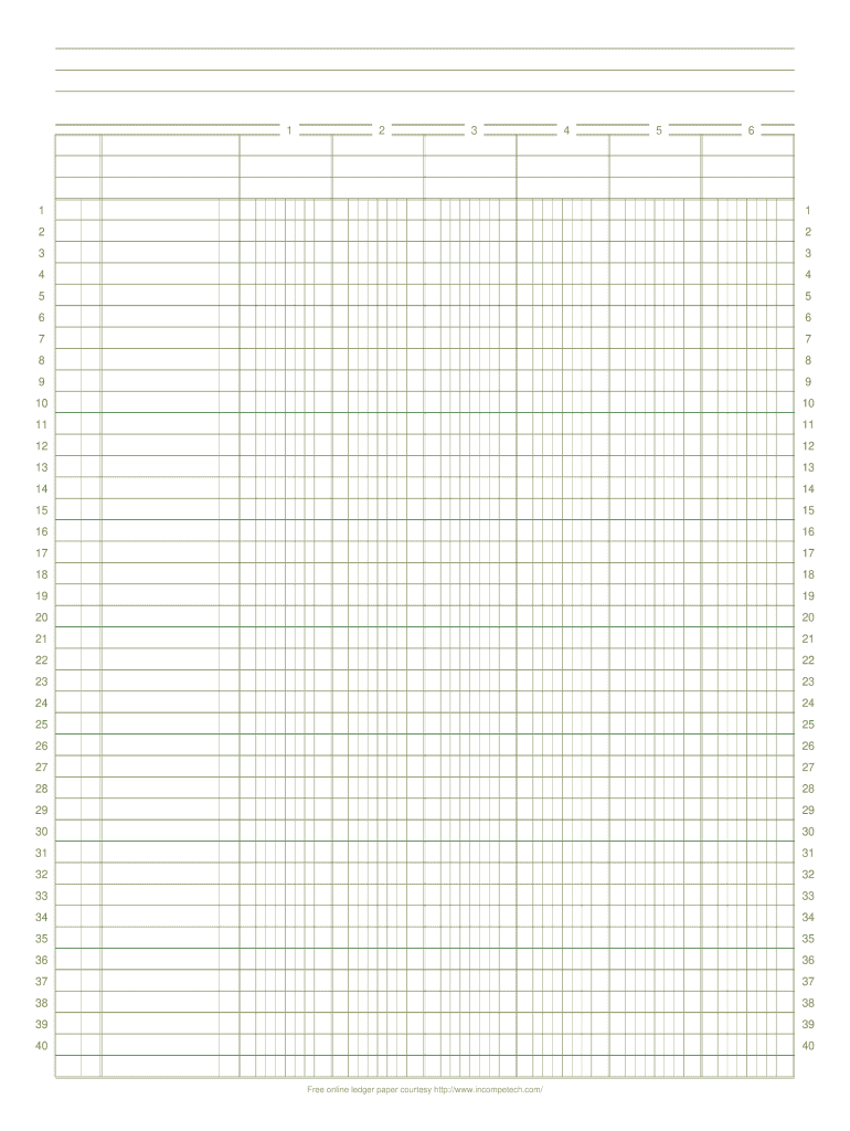 Online Ledger  Form