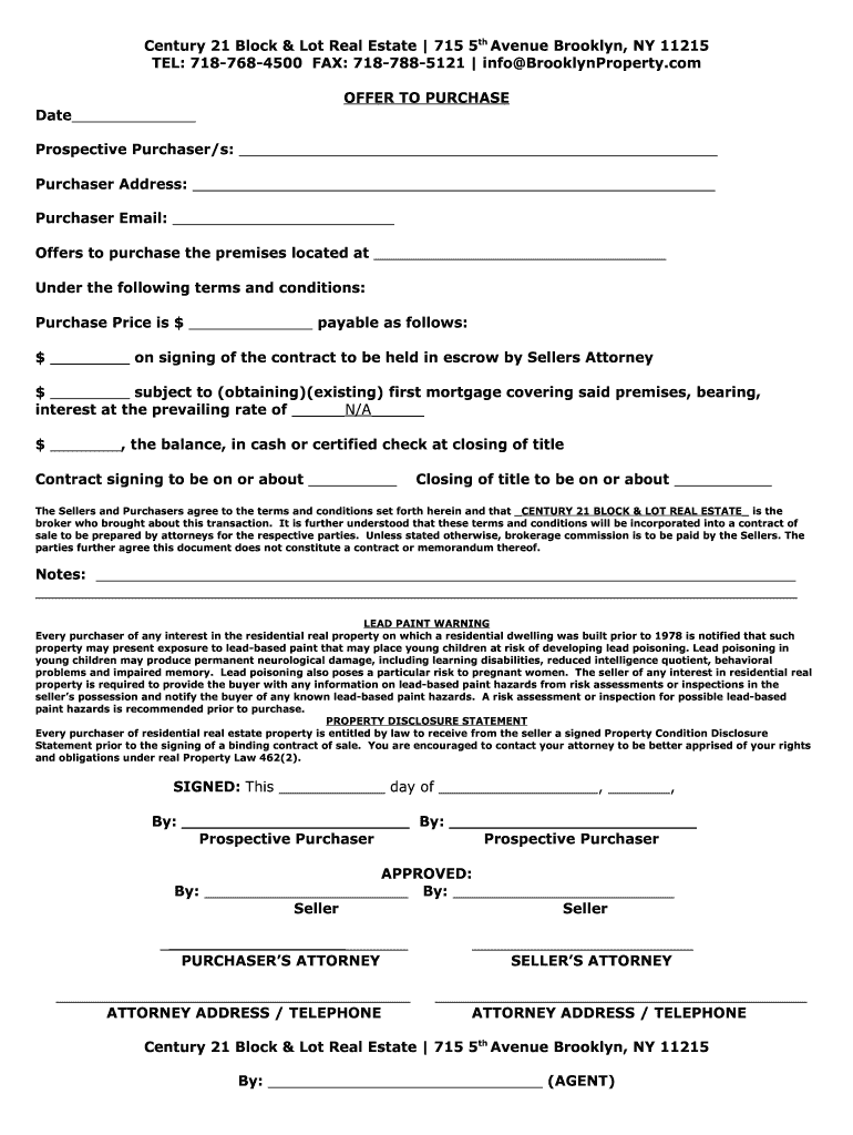 Century 21  Form