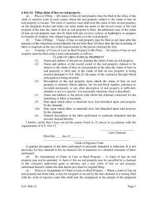 Ncgs 44a 12  Form