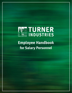 Turner Industries Employee Handbook  Form