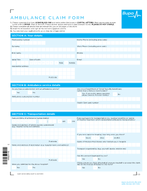 Bupa Claim Form PDF