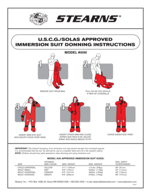 Immersion Suit Donning Instructions PDF  Form