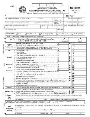 Printable 1040x Tax Form