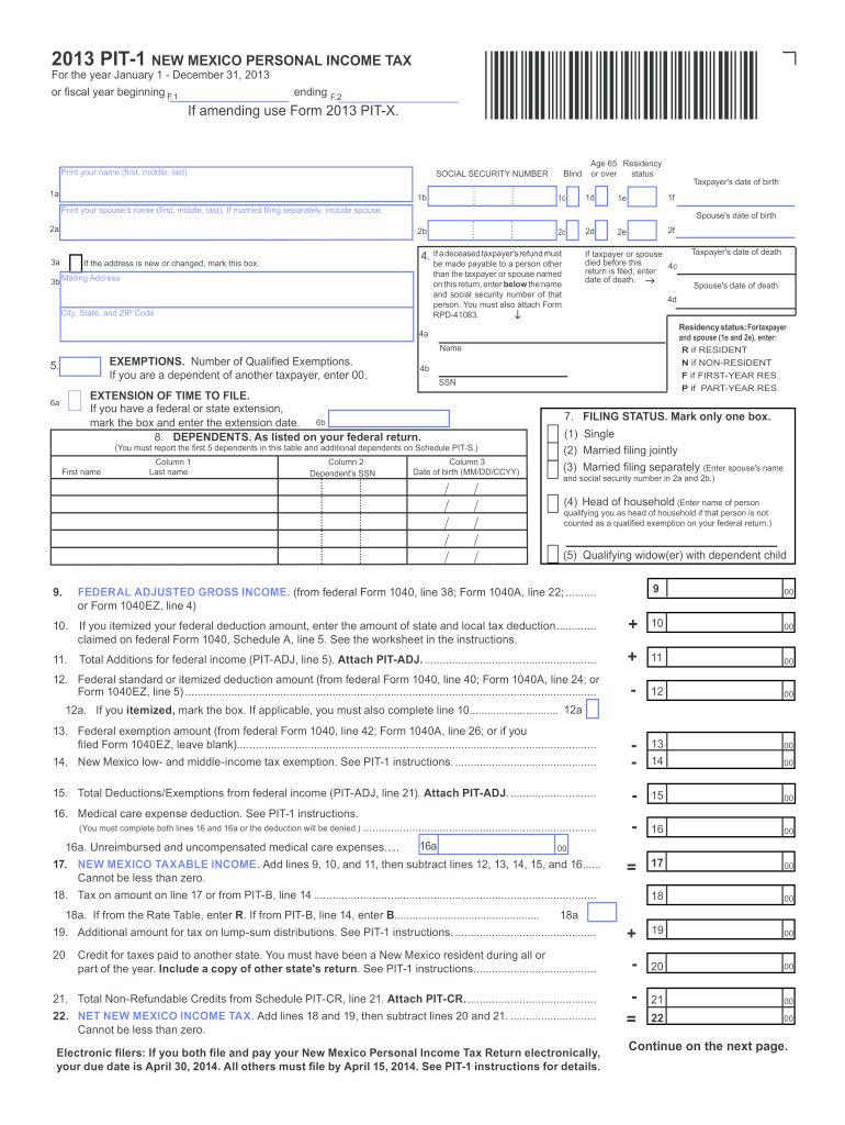  Print Nm Pit 1 Form 2020