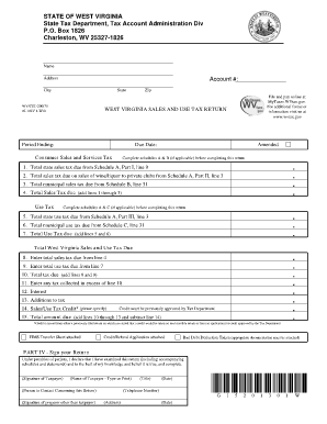 Form WVCST 200CU State of West Virginia State Wv