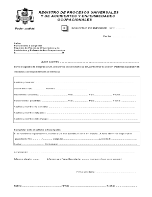 REGISTRO DE PROCESOS UNIVERSALES  Form