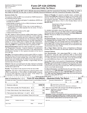 Ct Op 424 Instructions  Form