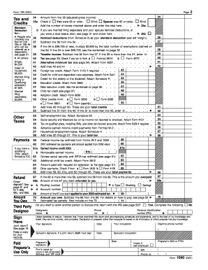 Usindividual Tax Return Form