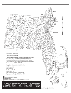 Editable Map of Massachusetts Towns  Form