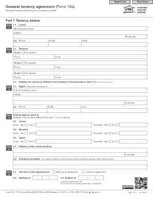 Tanancy  Form