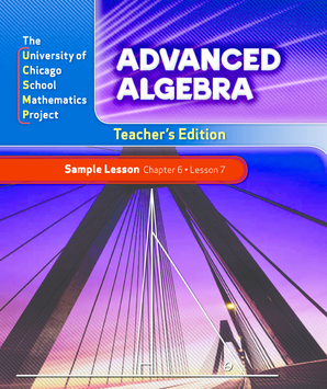 Ucsmp Advanced Algebra PDF  Form