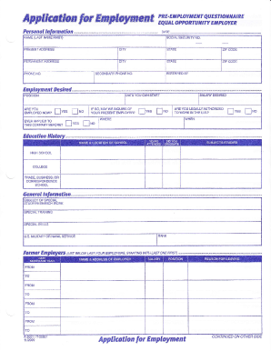 Coyote Application  Form