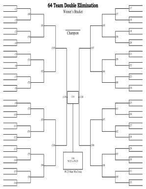 64 Team Bracket Form Fill Out and Sign Printable PDF Template. 