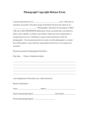 Copyright Release Form