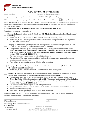 Cdl Medical Certificate Form