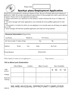 Sparkysonline  Form