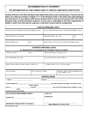 Ohio Hea 3029  Form