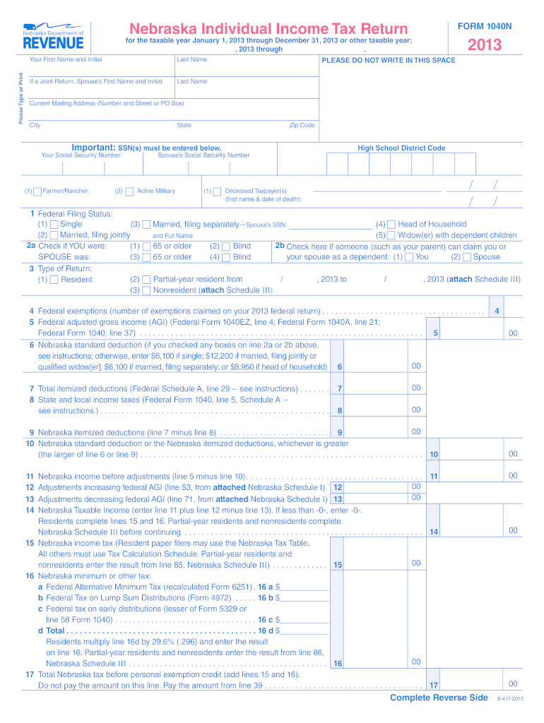  Nebraska 1040n Form 2020