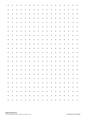 Dot Paper for Math Form