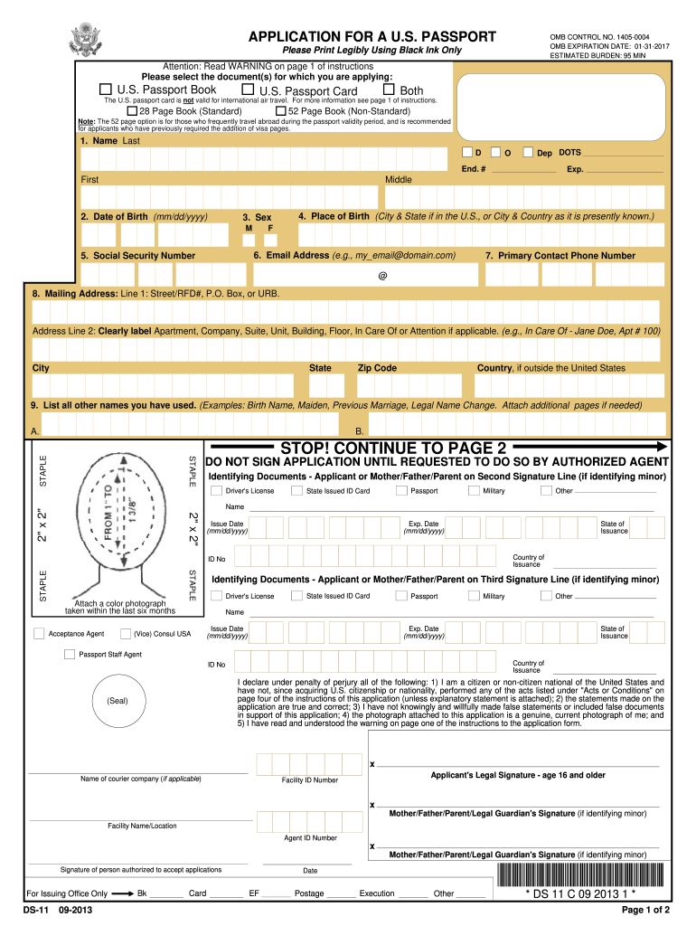 Blank Printable Ds 82 Form