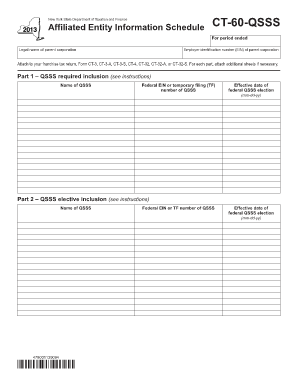 Ct 60 Qsss Form