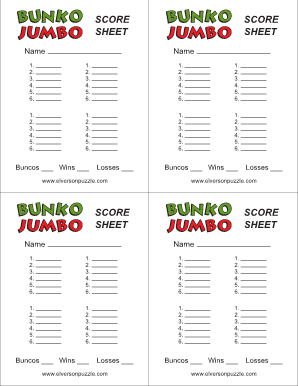 Bunko Jumbo Form