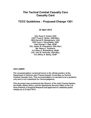 Tccc Card Printable  Form