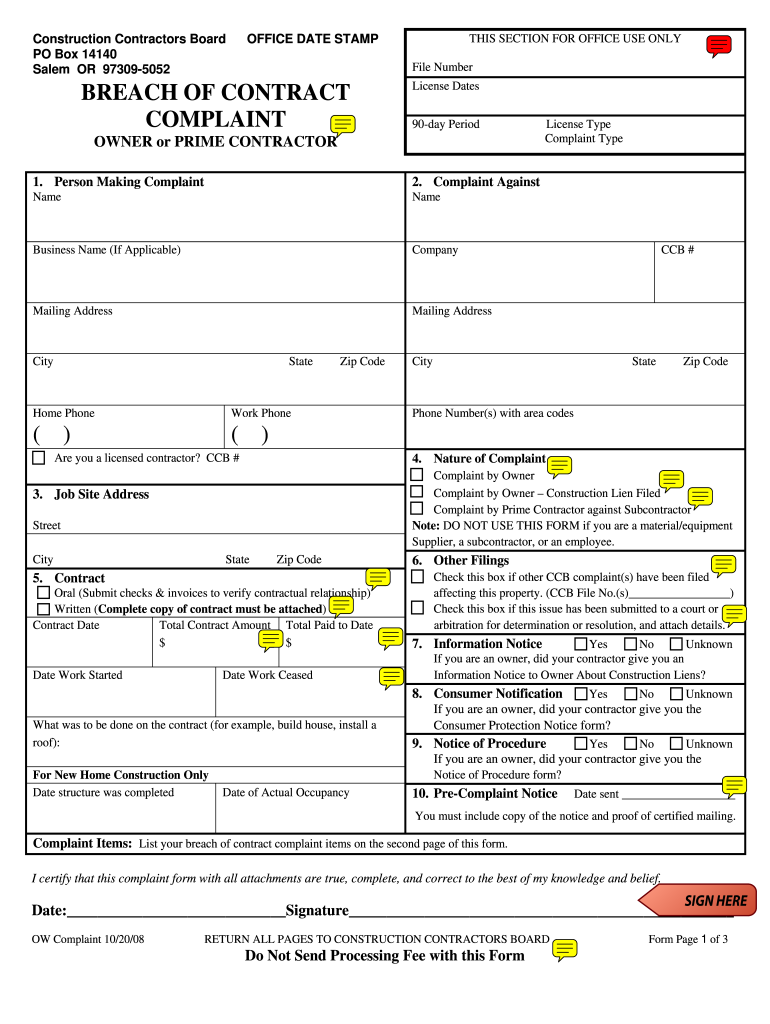 Claim Form Instructions FS 24 1p65 Ccbed Ccb State or