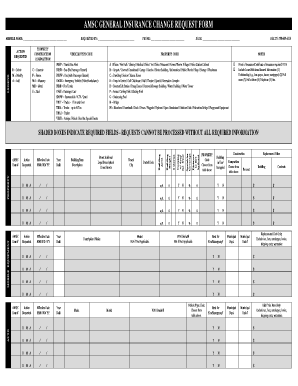 Amsc General Insurance Change Request Form AUMAAMSC