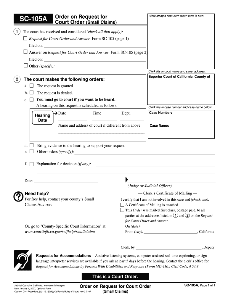 Sc 105a  Form