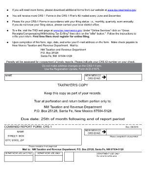 Crs 1 Form